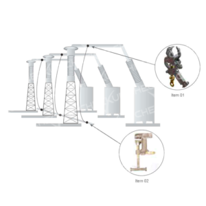 Conjunto de Aterramento Temporário para Subestação AT